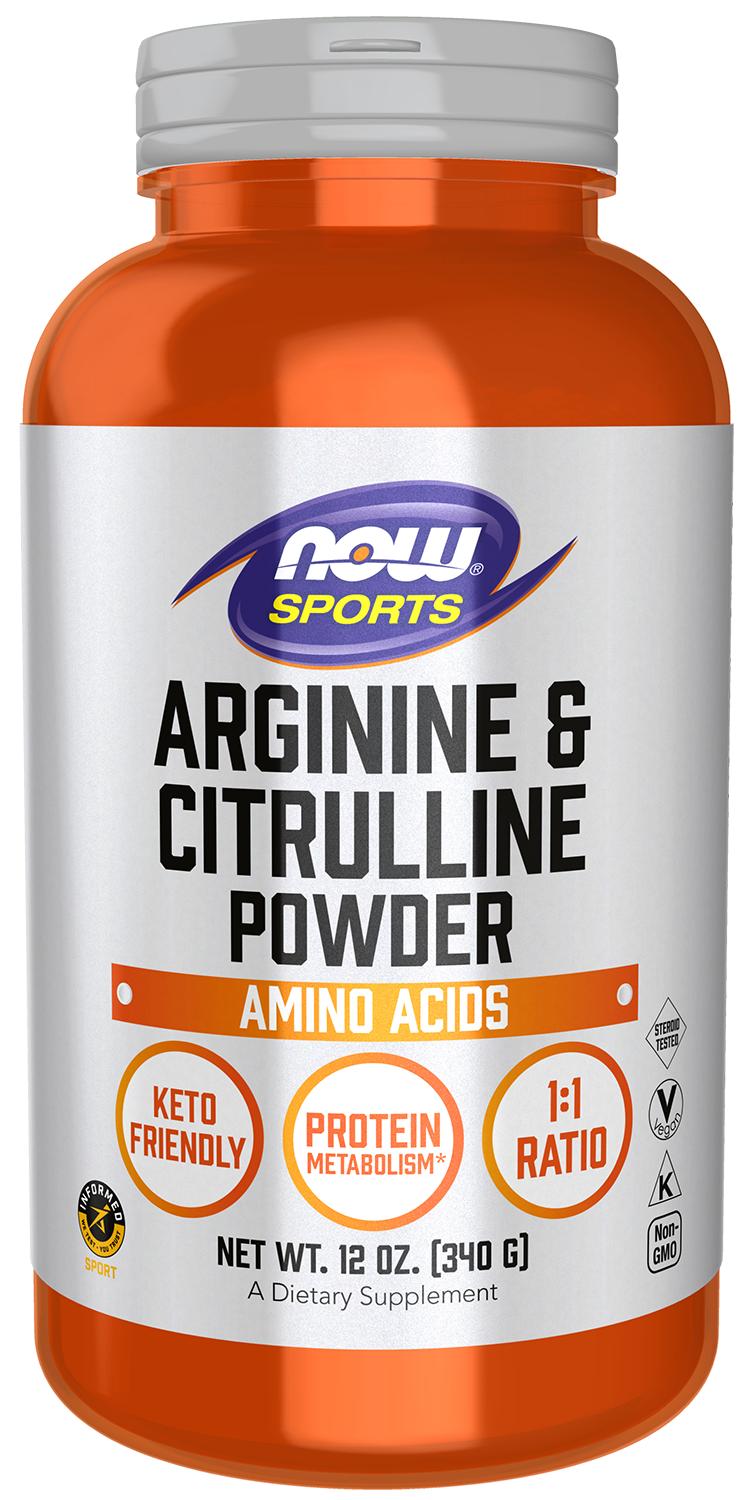 Arginine & Citrulline Powder 12 oz (340 g) by NOW