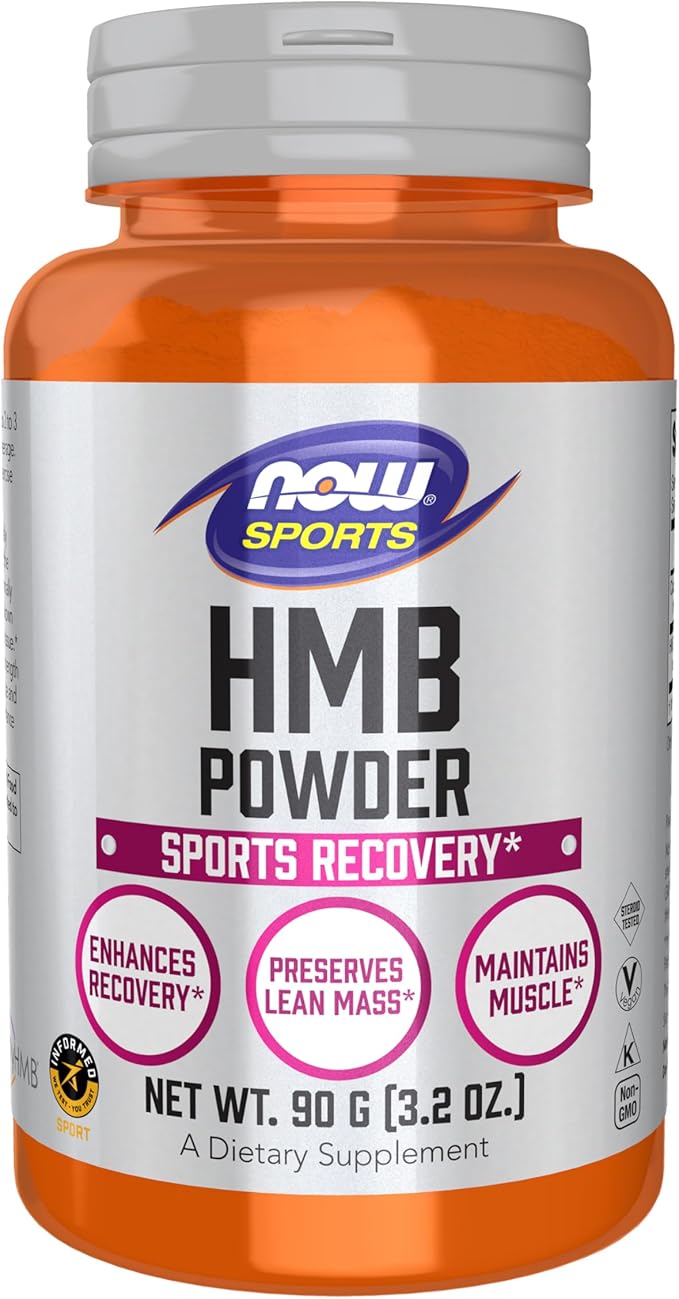 Sports, HMB Powder, Sports Recovery, 3.2 oz (90 g) by NOW