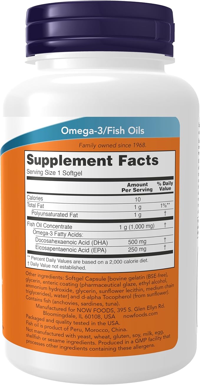 DHA-500, Double Strength, 90 Softgels by NOW