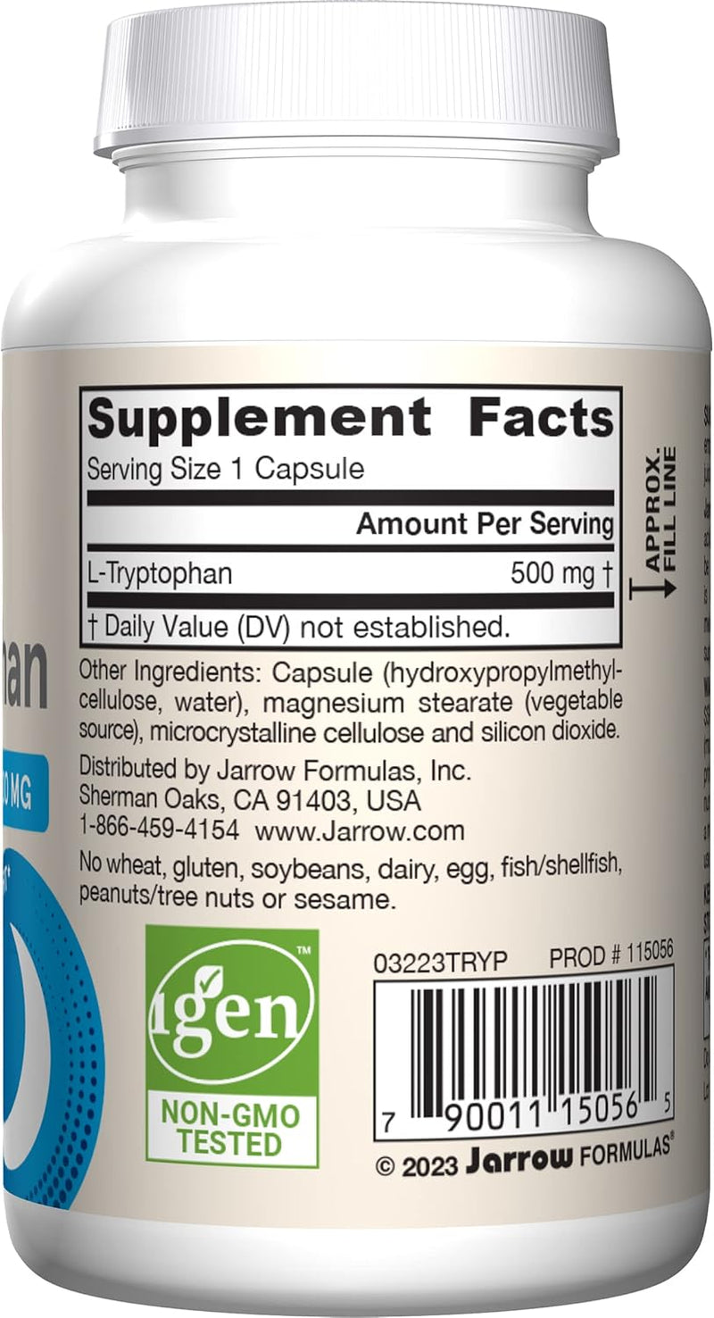 L-Tryptophan 500 mg 60 Veggie Caps