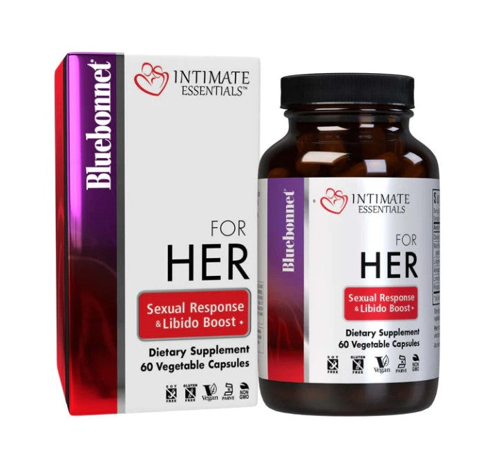Intimate Essentials For Her Sexual Response & Libido Boost, 60 Veg Capsules - by Bluebonnet