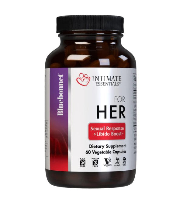 Intimate Essentials For Her Sexual Response & Libido Boost, 60 Veg Capsules - by Bluebonnet