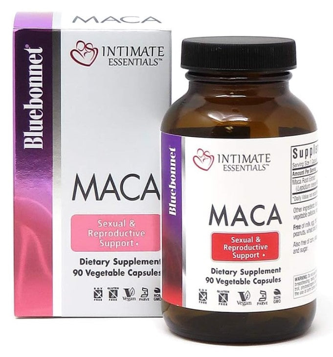 Intimate Essentials Maca, 500 mg, 90 Vegetable Capsules, by Bluebonnet