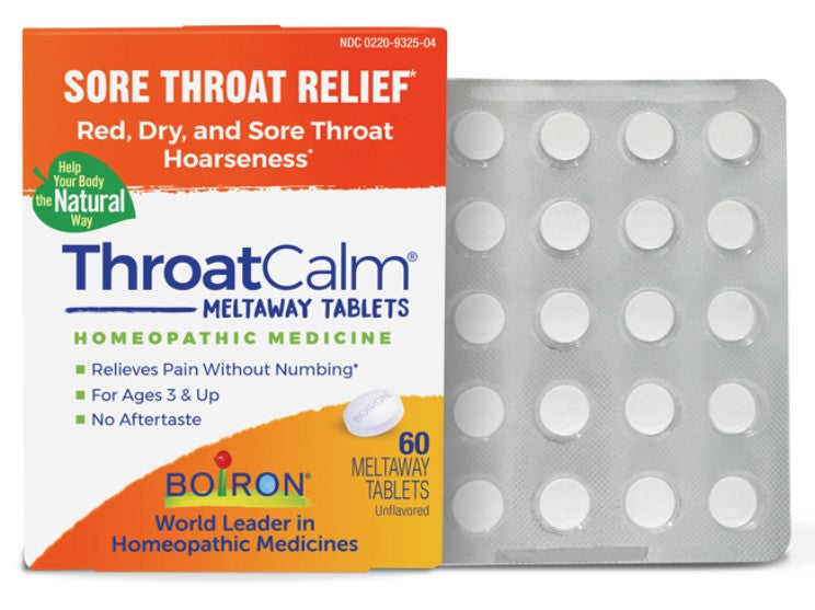 Throat Calm, 60 Quick-Dissolving Tablets, by Boiron