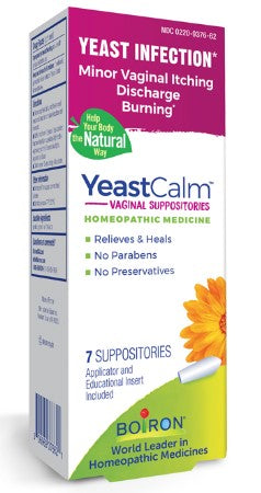 YeastCalm, 7 Suppositories, by Boiron