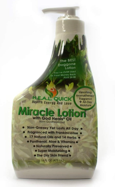 H.E.A.L. Quick Miracle Lotion with God Heals Oil 16 fl oz (237 ml)