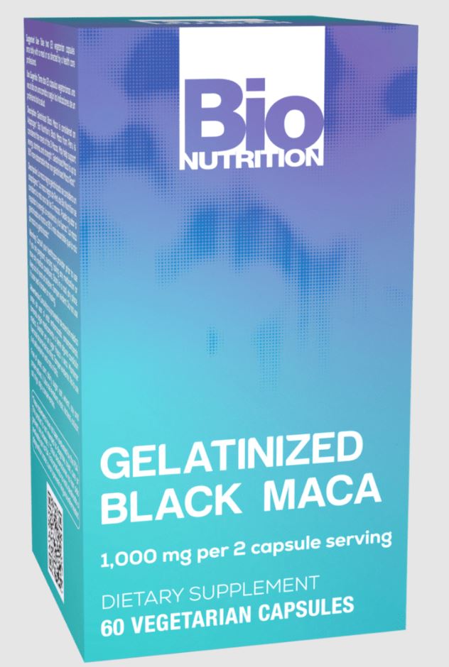 Gelatinized Black Maca 60 Caps by Bio Nutrition
