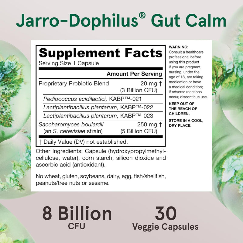 Jarro-Dophilus Gut Calm 8 billion organisms by Jarrow Formulas