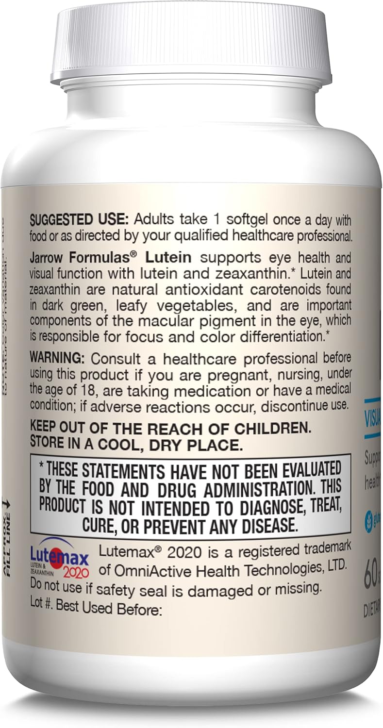 Lutein 20 mg 60 Softgels