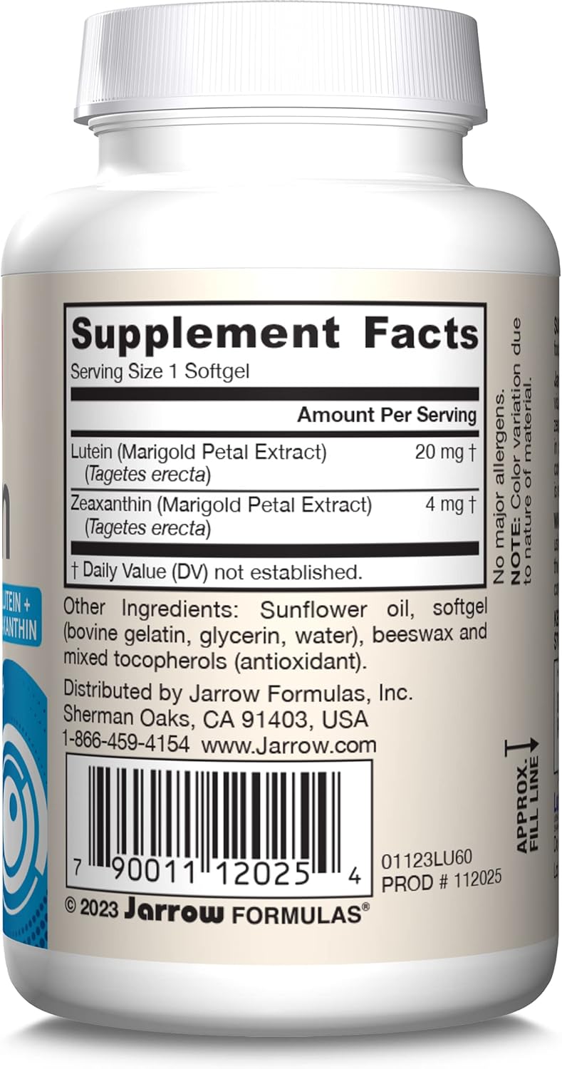 Lutein 20 mg 60 Softgels