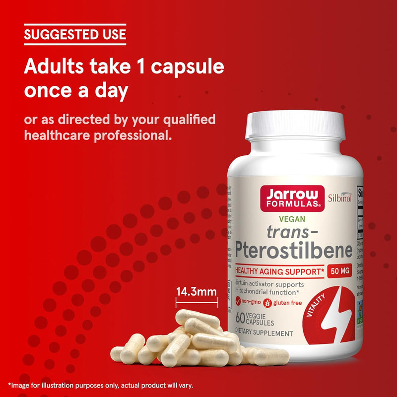 trans-Pterostilbene 50 mg 60 Veggie Caps