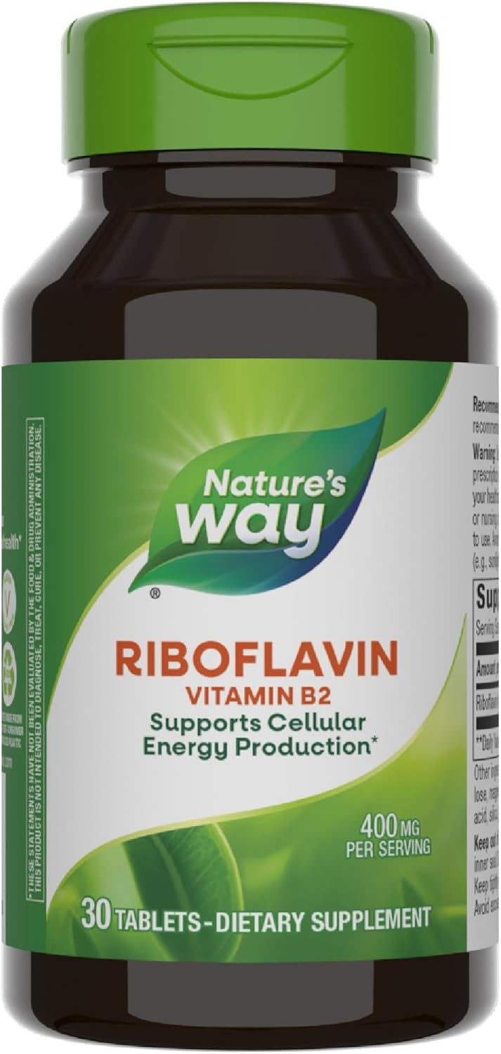 Riboflavin Vitamin B2 400 mg 30 Tablets