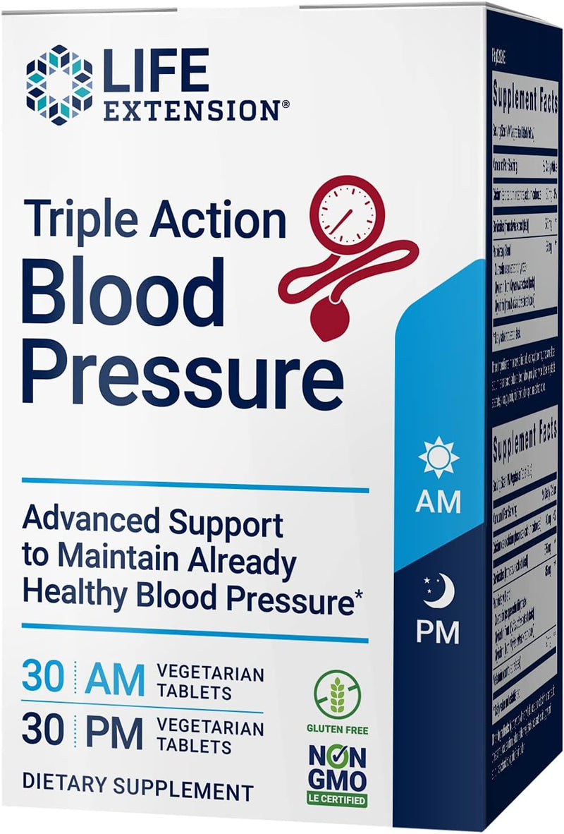 Triple Action Blood Pressure 60 Veg Tabs by Life Extension