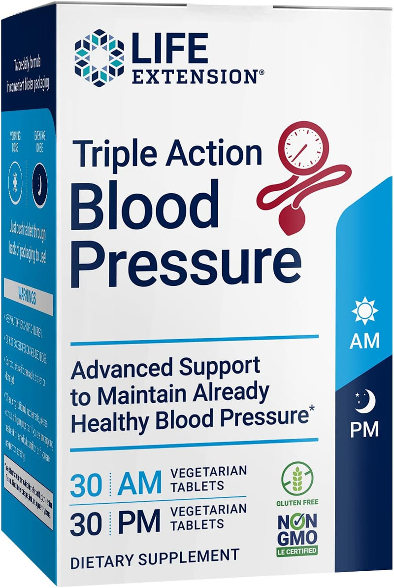 Triple Action Blood Pressure 60 Veg Tabs by Life Extension