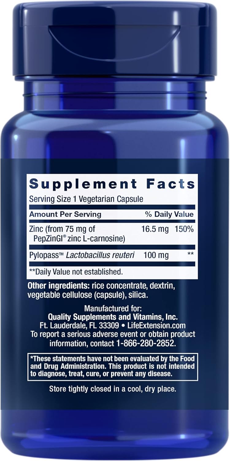 Gastro-Ease 60 Veg Caps by Life Extension