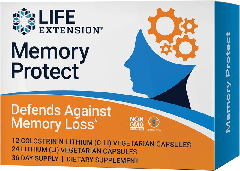 Memory Protect 24 Lithium (Li) Capsules by Life Extension