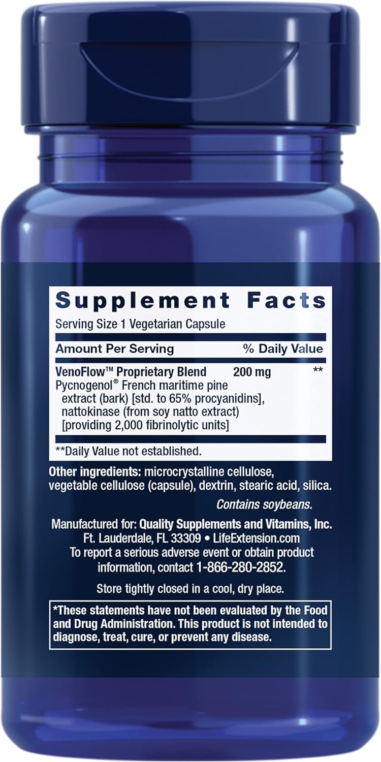 VenoFlow 30 Veg Capsules by Life Extension
