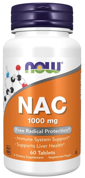 NAC 1,000 mg, 60 Tablets, by Now Foods