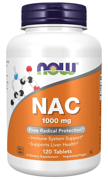 NAC 1,000 mg, 120 Tablets, by Now Foods