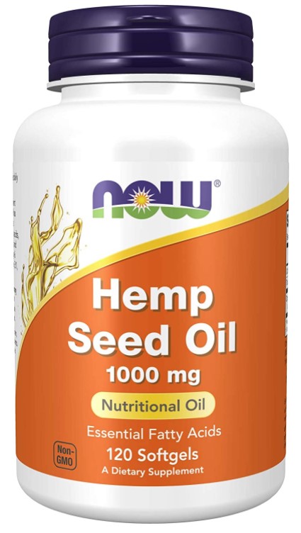 Hemp Seed Oil, 1000 mg, 120 Softgels, by NOW