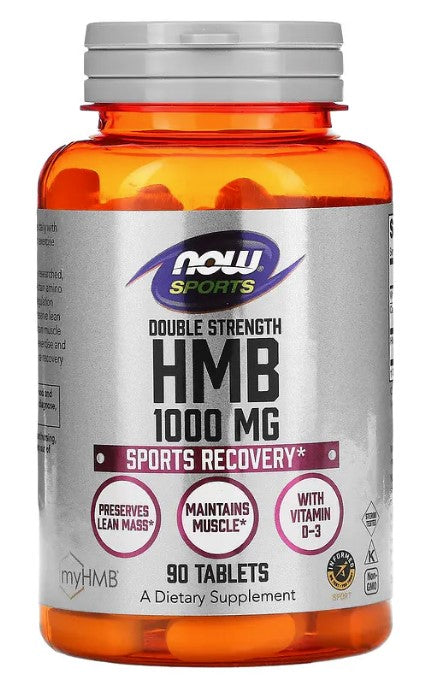 HMB, Double Strength, 1,000 mg, 90 Tablets, by NOW Sports
