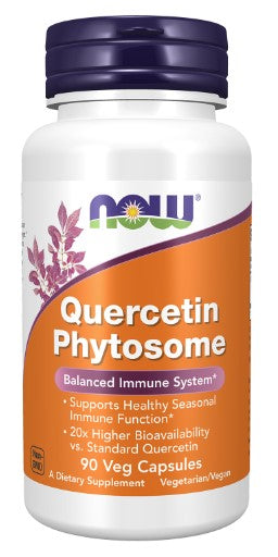 Quercetin Phytosome 90 Veg Capsules, by NOW