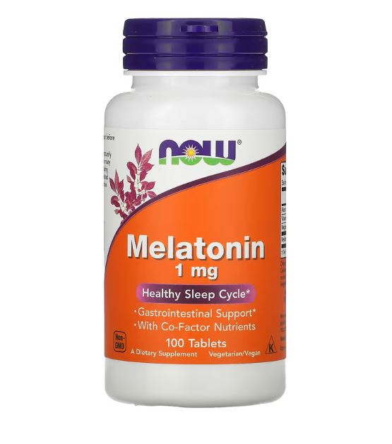 Melatonin, 1 mg, 100 Tablets by NOW