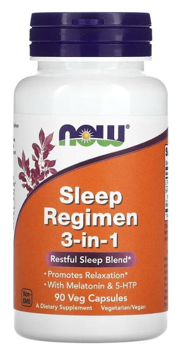 Sleep Regimen 3-in-1, 90 Veg Capsules, by NOW