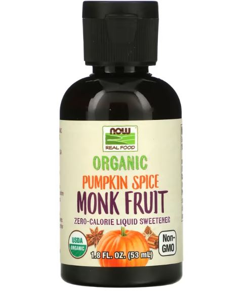 Monk Fruit Pumpkin Spice Liquid, Organic - 1.8 fl. oz. by NOW