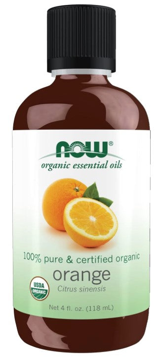 Orange Oil, Organic, 4 fl oz (118 mL), by Now Essential Oils