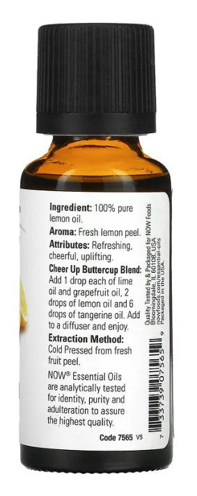 Essential Oils, 100% Pure Lemon, 1 fl oz (30 ml), by NOW