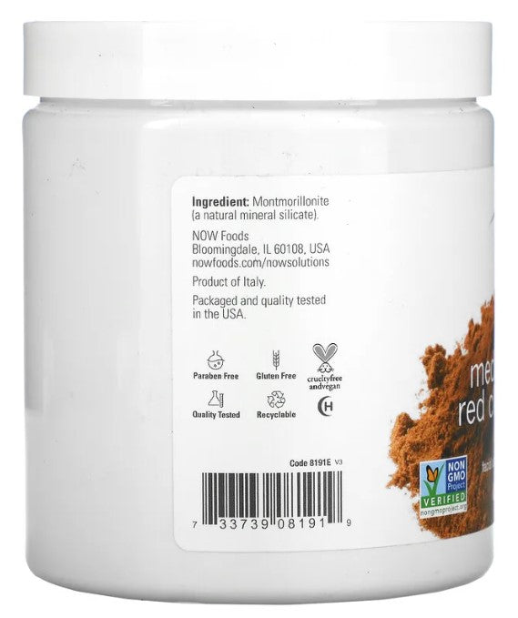 Mediterranean Red Clay Powder, 14 oz (397 g), by NOW