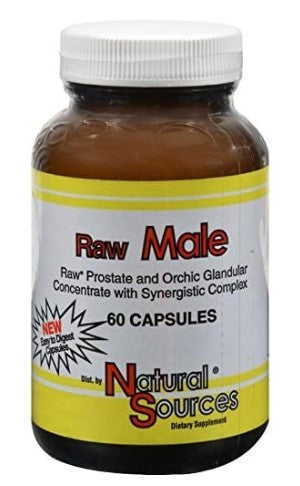 Raw Male 60 Capsules, by Natural Sources