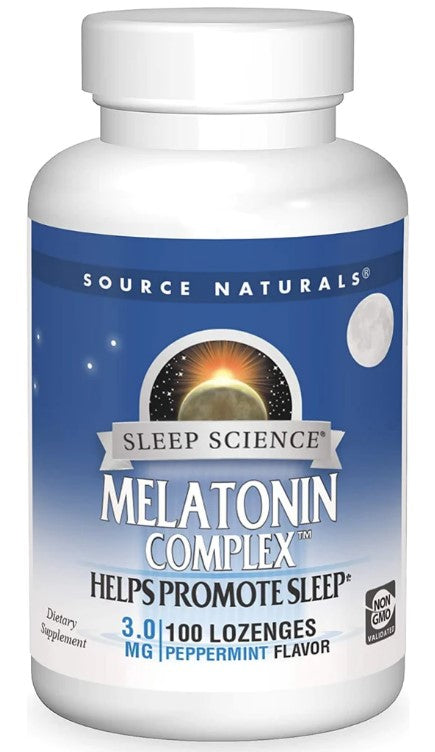 Melatonin Complex Peppermint Flavored Lozenges 3 mg 100 Tablets