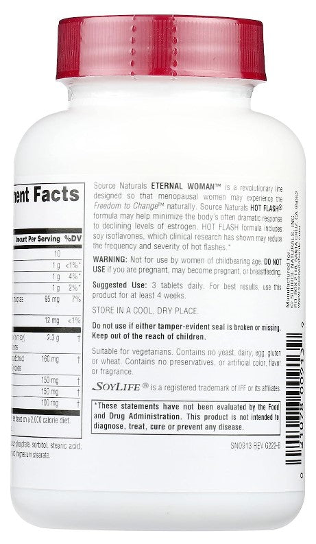 Eternal Woman Hot Flash 45 Tablets, by Source Naturals