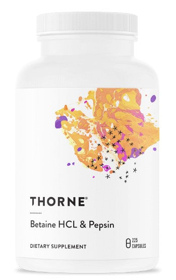 Betaine HCL & Pepsin 225 Capsules, by Thorne