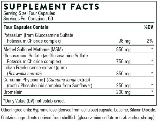 Joint Support Nutrients 240 Capsules, by Thorne