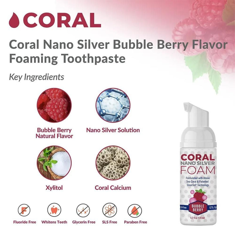 Nano Silver Foaming Toothpaste Bubble Berry - (4.2 fl. oz.) 125ml