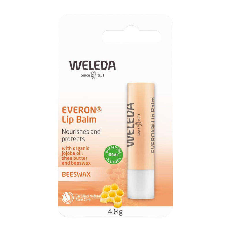 Everon Lip Balm, Rose & Beeswax, 0.17 oz (4.8 g) by Weleda