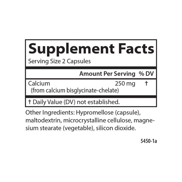 Calcium Bisglycinate 180 Capsules by Carlson Laboratories