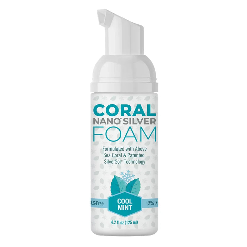 Nano Silver Foaming Toothpaste Mint - (4.2 fl. oz.) 125ml By Coral