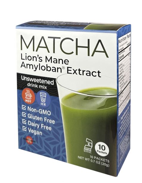 MATCHA Lion’s Mane Amyloban® Extract- By Mushroom Wisdom