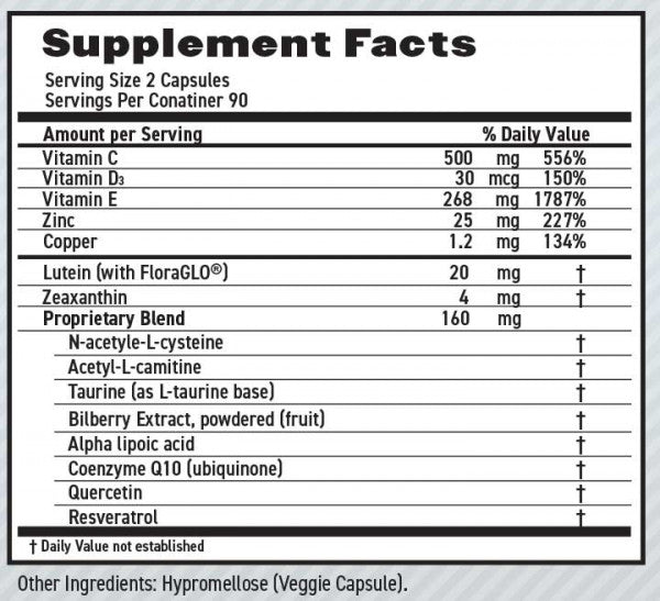 Maxivision Ocular Formula 180 Capsules