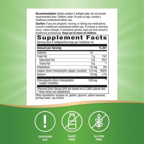 Chlorofresh Chlorophyll Concentrate 90 Softgels