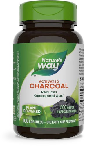 Charcoal Activated 560 mg 100 Capsules