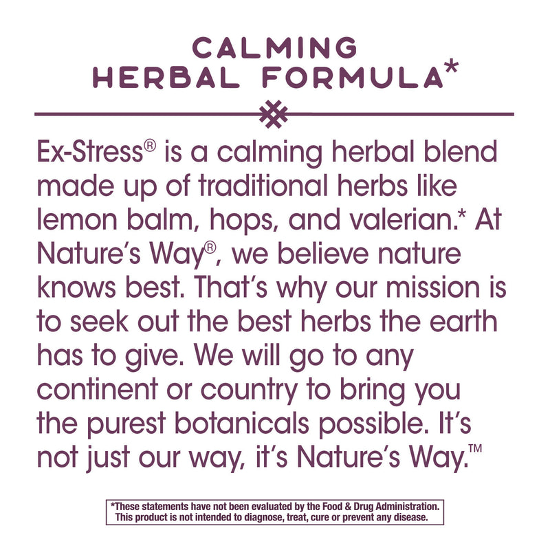 Ex-Stress Calming Formula 445 mg 100 Vege Capsules by Nature&