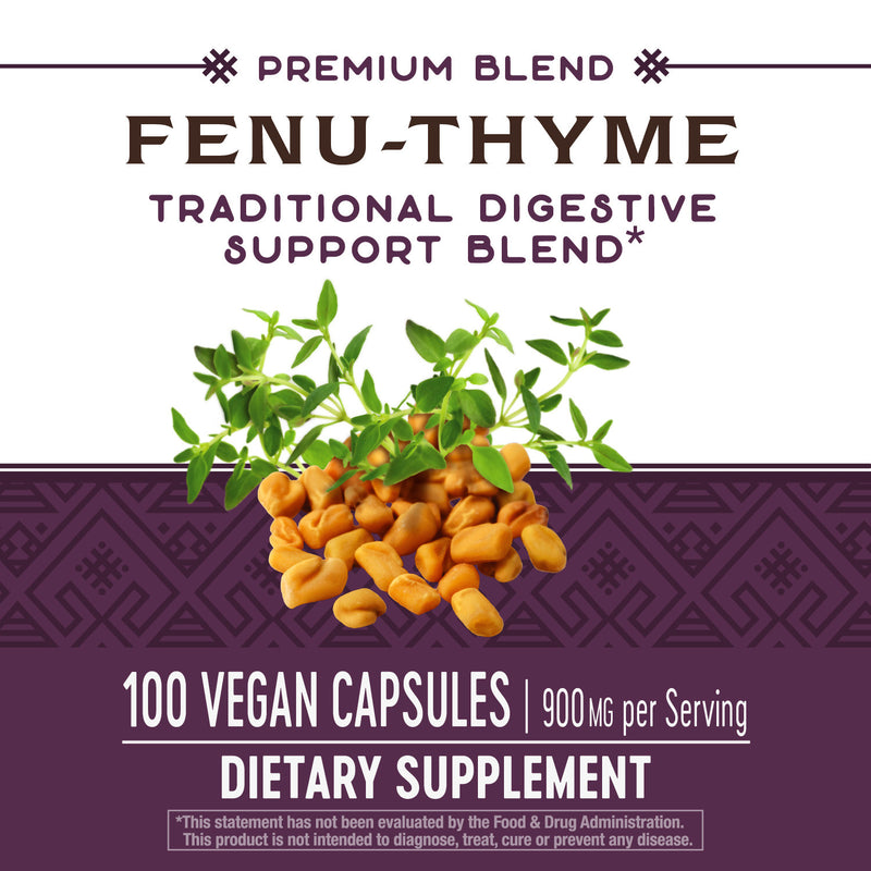 Fenu-Thyme 450 mg 100 Vegetarian Capsules by Nature&