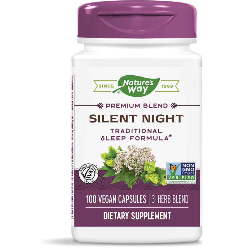 Silent Night Sleep Formula 440 mg 100 Vegetarian Capsules by Nature&