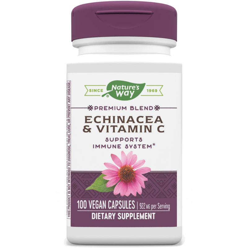 Echinacea & Vitamin C 100 Capsules by Nature&