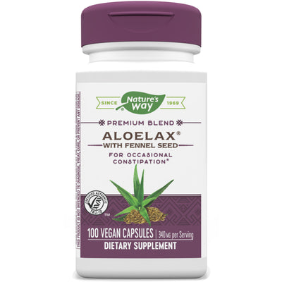 Aloelax with Fennel Seed 500 mg 100 Vegetarian Capsules by Nature's Way best price